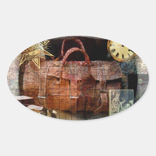 ボンボヤージュ 楕円形シール (正面)