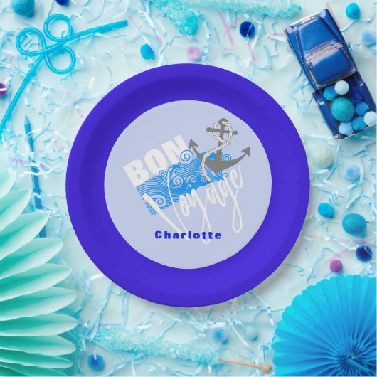 ボンボヤ航海のジパーソナライズされたー ペーパープレート (パーティー)