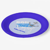 ボンボヤ航海のジパーソナライズされたー ペーパープレート (アングル)