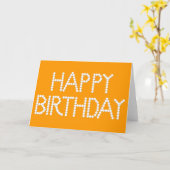 ボンボンパーティーレインボーハッピーバースデー カード (黄色い花)