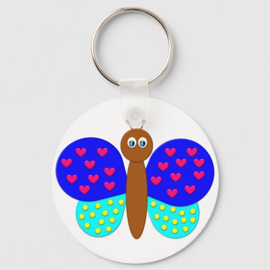 ボンボンファンタジーバタフライズキーチェーン キーホルダー (正面)