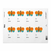 ボンボンファンタジーバタフライズギフトラベル ラベル (フルシート)