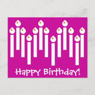 ボンボン菓子のパーティーの虹のハッピーバースデーの郵便はがき ポストカード