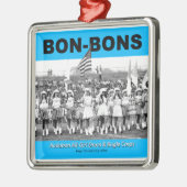 ボンボン菓子の写真-木のオーナメント メタルオーナメント (左)