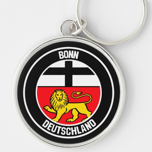 ボンラウンドエンブレム キーホルダー (正面)