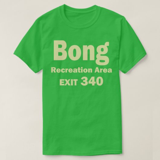 ボンレクリエーションエリア出口 Tシャツ (デザイン正面)