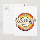 ボンヴィンテージスタイルロゴ ポストカード (正面/裏面)