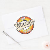 ボンヴィンテージスタイルロゴ ラウンドシール (封筒)