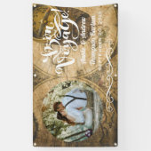 ボン航海素朴地図パーソナライズされた写真バナー 横断幕 (縦)