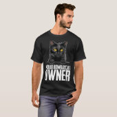 ボン誇りを持ったネコ所有者1 Tシャツ (正面フル)