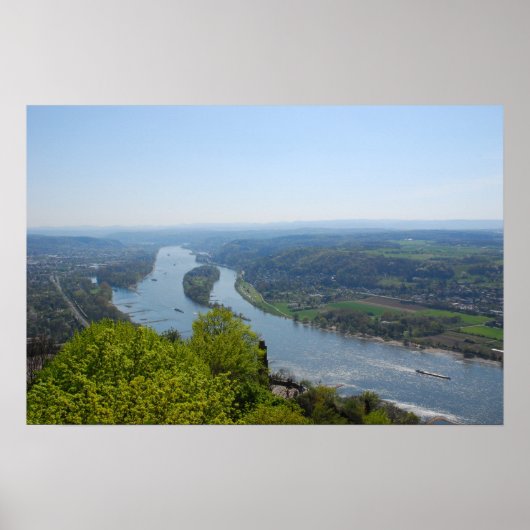 ボン近くのライン渓谷 ポスター (正面)