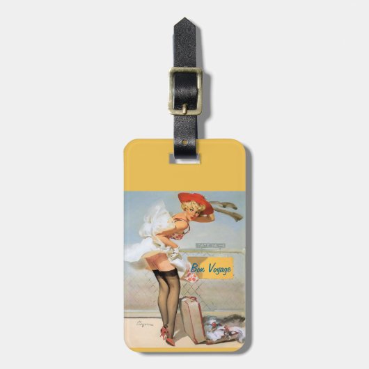 ボン·ボヤジ ラゲッジタグ (正面縦)