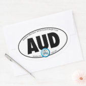 「ボン・ボン」ユーロウインドウステッカー 楕円形シール (封筒)