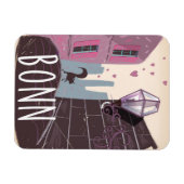 ボンGermanyヴィンテージスタイル旅行ポスター マグネット (横)