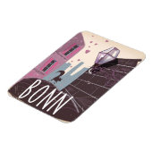 ボンGermanyヴィンテージスタイル旅行ポスター マグネット (左側)