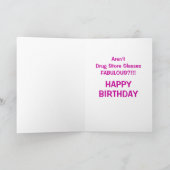 ボーおもしろいマー誕生日カード カード (内部)