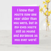 ボーおもしろいマー誕生日カード カード (黄色い花)