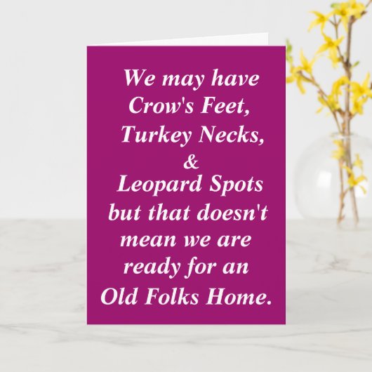 ボーおもしろいマー誕生日カード カード (黄色い花)