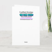 ボーおもしろいマー誕生日カード カード (裏面)