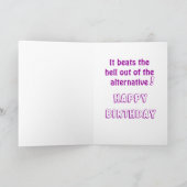 ボーおもしろいマー誕生日カード カード (内部)