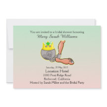 ボーおもしろいルとチェーンのブライダルシャワーの招待