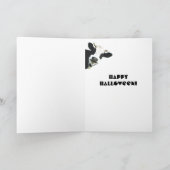 ボーおもしろいーは牛の月のモーハロウィンを意味する カード (内部)