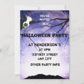 ボーおもしろいーは牛モー月ハローウィンパーティ 招待状 (裏面)