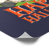 ボーおもしろい幽霊ベビー牛モーハッピーハローウィン ポスター (角)