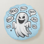 ボーおもしろい幽霊 ラウンドクッション (裏面)