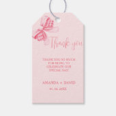 ボーお洒落の結婚ブライダルシャワーありがとう ギフトタグ (正面)