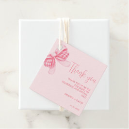 ボーお洒落の結婚ブライダルシャワーありがとう フェイバータグ