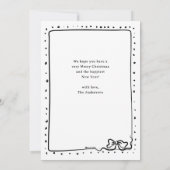 ボーお洒落ウ | フォトメリークリスマス シーズンカード (裏面)
