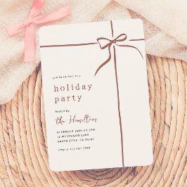 ボーお洒落ウ | レッドリボンクリスマスホリデーパーティー 招待状
