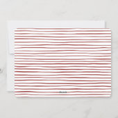 ボーお洒落ウ | 赤いリボンクリスマスホリデーフォト シーズンカード (裏面)