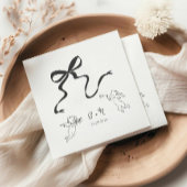 ボーお洒落ス結婚ナプキン スタンダードカクテルナプキン