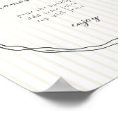 ボーお洒落ニュートラルベビーシャワーモモモモザバー ポスター (角)