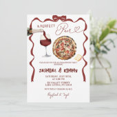 ボーお洒落パーフェッイタリアントペア婚約 招待状 (スタンド正面)