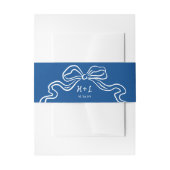 ボーお洒落ブ図解入りの、写真付きのルーモダンおもしろい結婚ズ 招待状ベリーバンド (正面例)