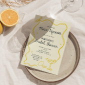 ボーお洒落レモンメインスクイーズブライダルシャワー 招待状