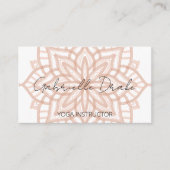 ボーかわいらしオレンジマンダラヨガ 名刺 (正面)