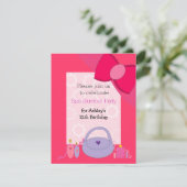 ボーかわいらしスパ誕生日パーティーへの招待 招待状 (スタンド正面)