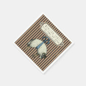 ボーかわいらしヒツジ™コレクション – 誕生情報/ スタンダードカクテルナプキン (角)