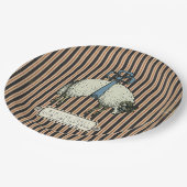 ボーかわいらしヒツジ™コレクション – 誕生情報/ 9" ペーパープレート (アングル)