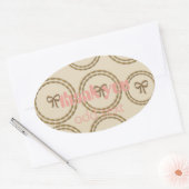 ボーかわいらしホリデーベビー誕生日ステッカー 楕円形シール (封筒)