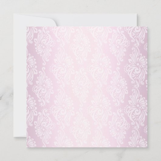 ボーかわいらし&クロスフォトバプテスマ/《キリスト教》洗礼式や命名式ピンク 招待状 (裏面)