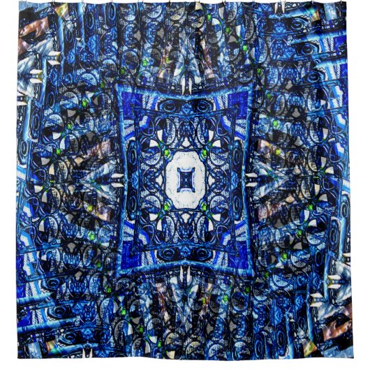 ボーきらめくブル….. シャワーカーテン (正面)