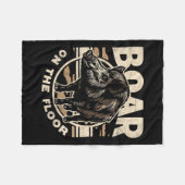 ボーアオンザフロアメンズヴィンテージ迷彩柄ワイルドホッグレター フリースブランケット (正面(横))