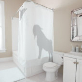 ボーアバックヤギの影シルエットシャドウバディ シャワーカーテン (インサイチュ)