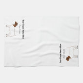 ボーアパーソナライズされたヤギ キッチンタオル (横)