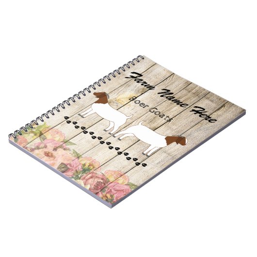 ボーアパーソナライズされたヤートファーム ノートブック (左側)